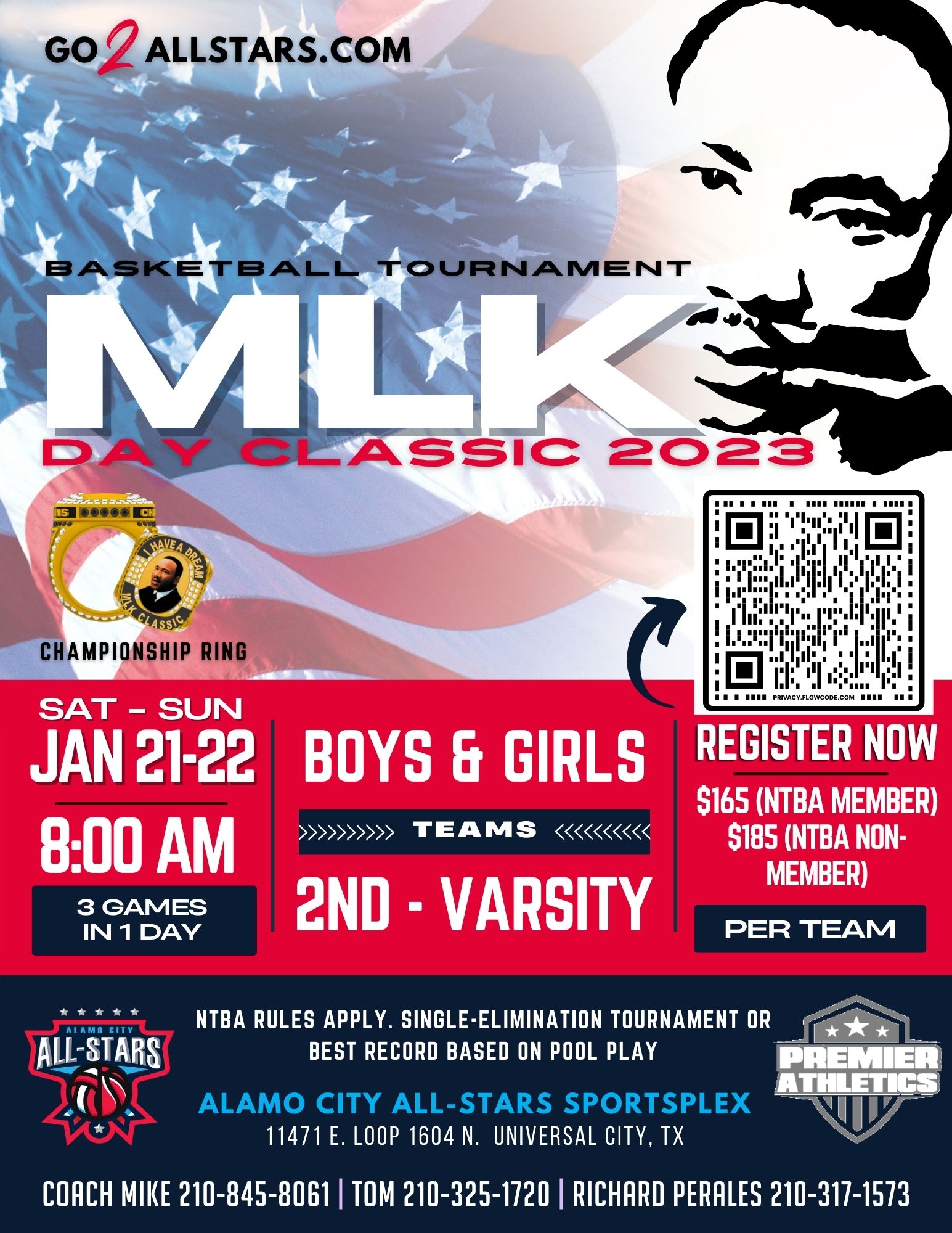 MLK Invitational Jan 21st 22nd, 2023 Alamo City AllStars