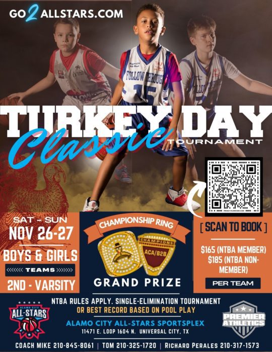Turkey Day Classic Nov 26th 27th, 2022 Alamo City AllStars